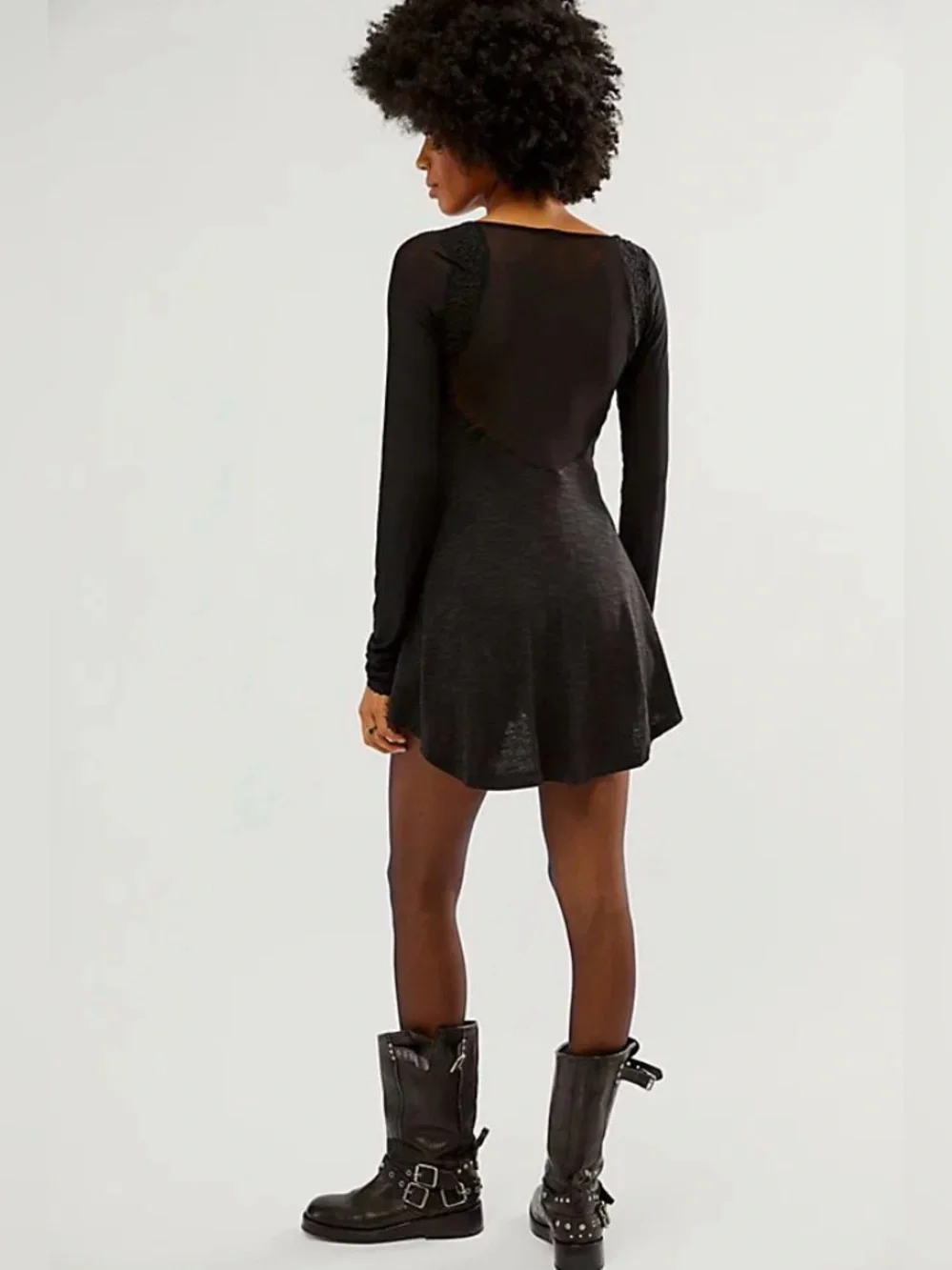 Free People Rendezvous Top in Black Combo